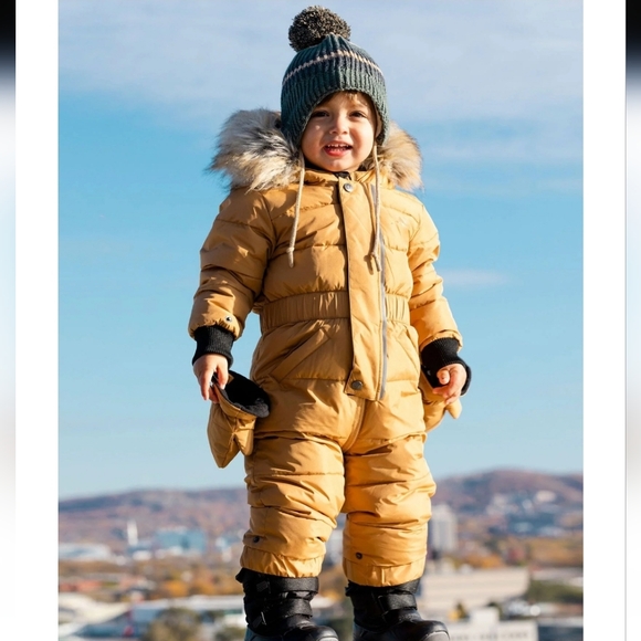 deux par deux Other - Deux par Deux Baby Unisex One Piece Baby Snowsuit Brown Sugar 24 month NWOT